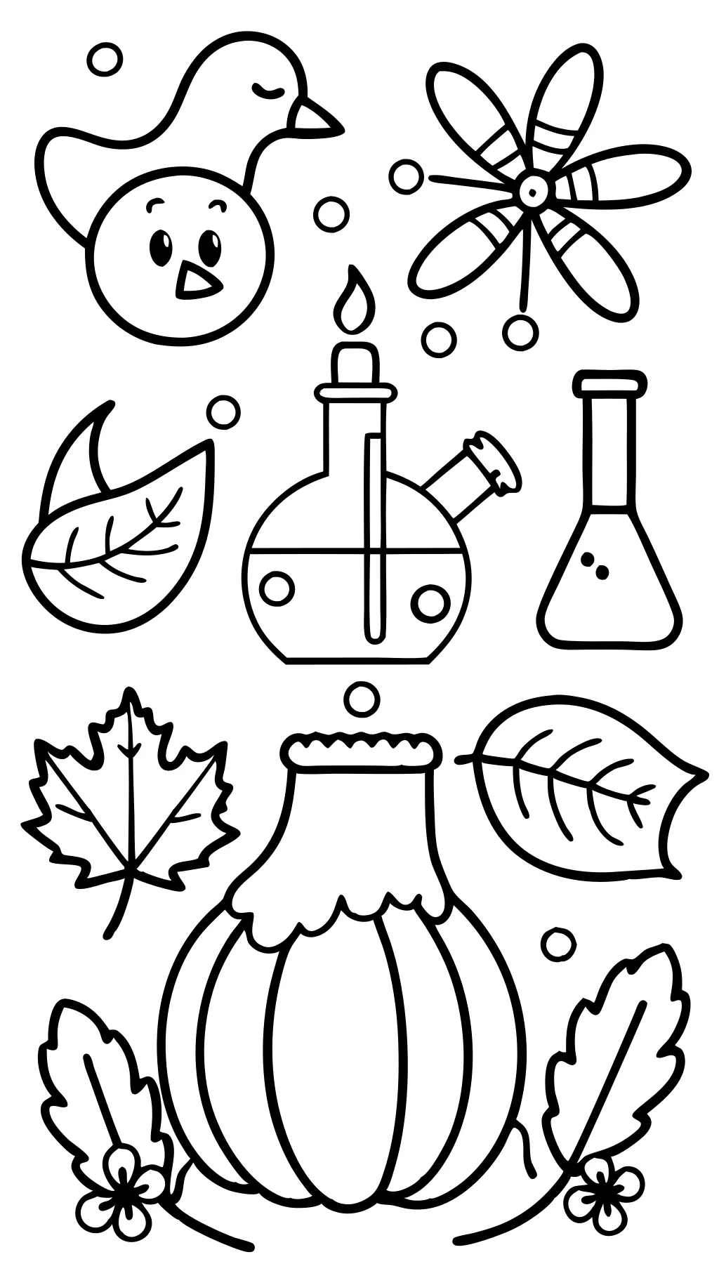 coloriages de chimie de Thanksgiving